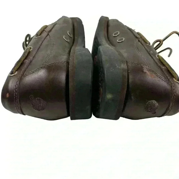 Timberland Men's Brown Leather 2-Eye Boat Shoes Size 9 Casual - Picture 9 of 13